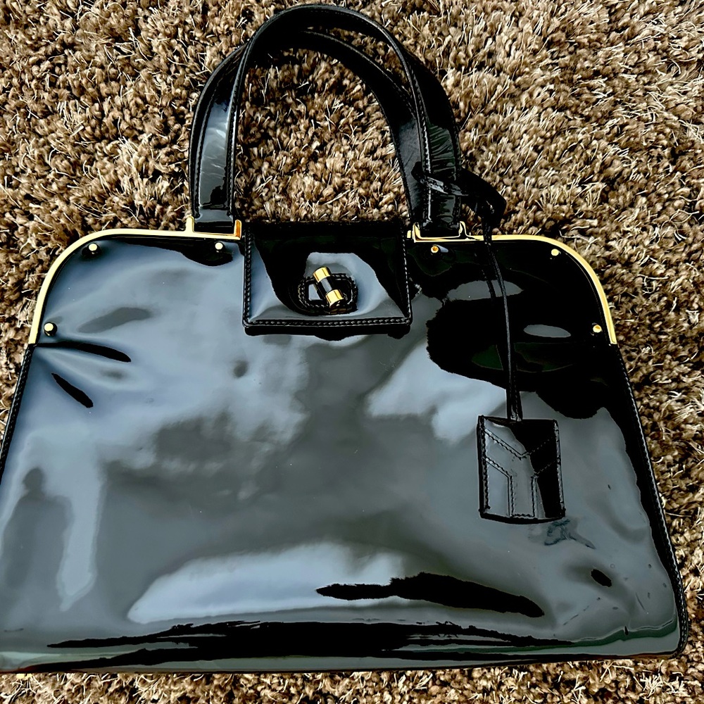 Yves Saint Laurent Bag, Patent Leather, Black (Mint condition)